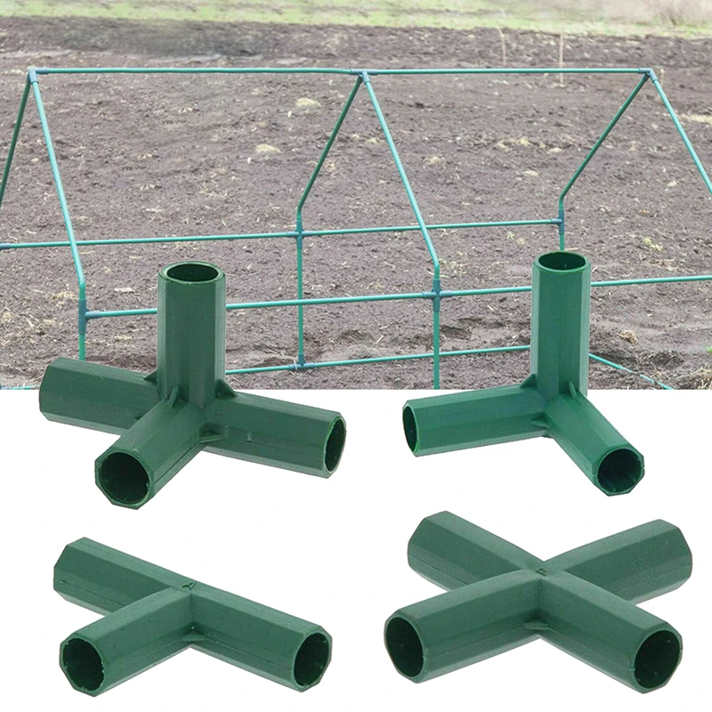 Plastic Gardening Corner Connectors Plastic Fencing Pipe Joint Frame