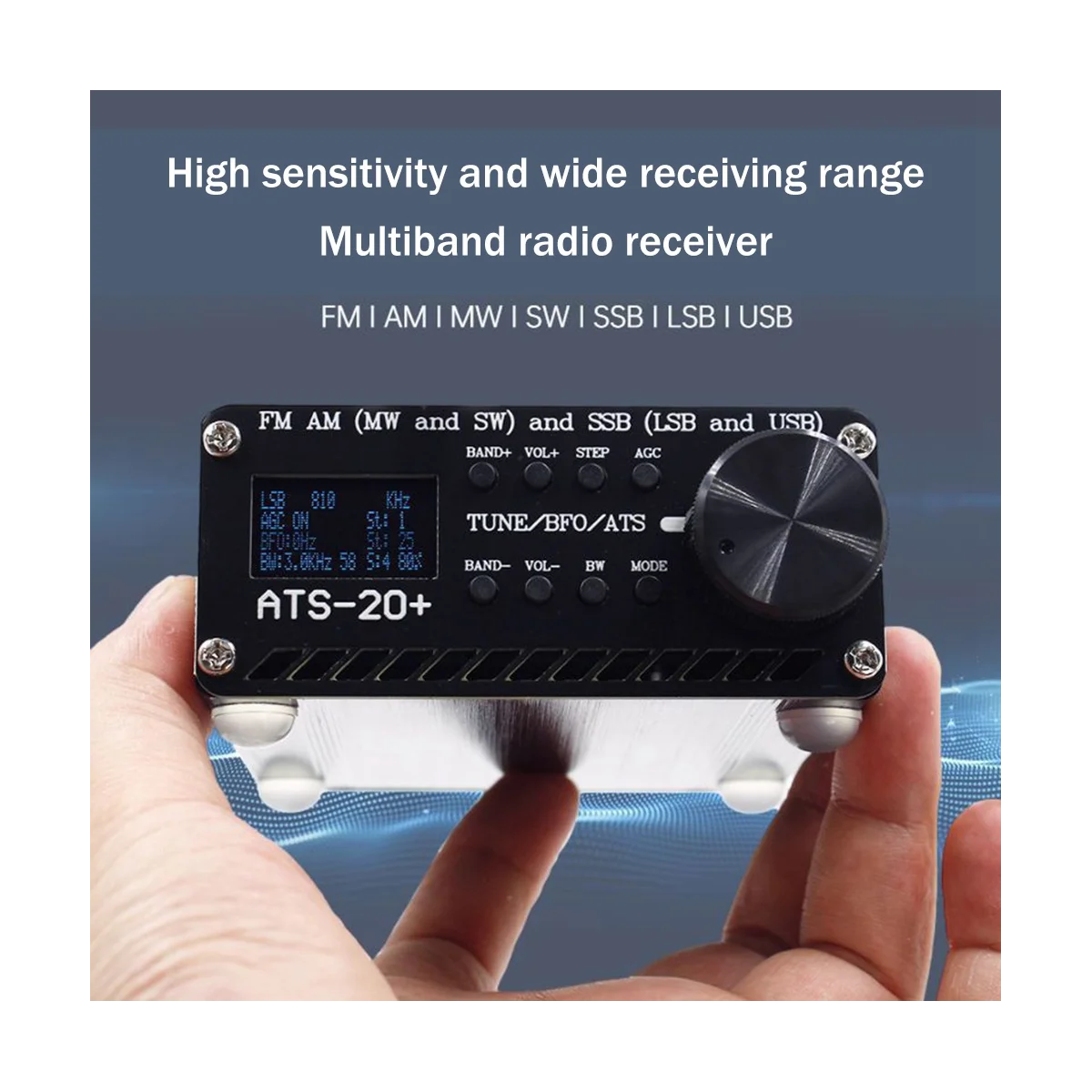 

ATS-20 + Plus SI4732 все диапазоны радиоприемника DSP SDR приемник FM AM(MW и SW)SSB (LSB и USB)