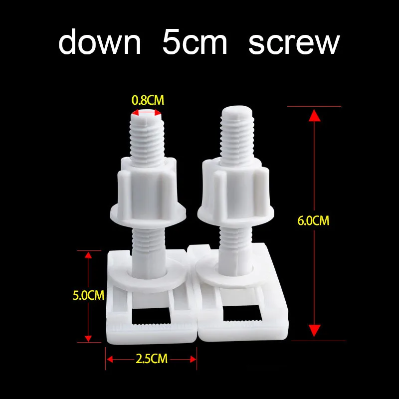 Toilet Seat Hinges Mountings Closestool Bolt Anchoring Screw Universal Toilet Replacement Accessories Bathroom Fixture Fittings
