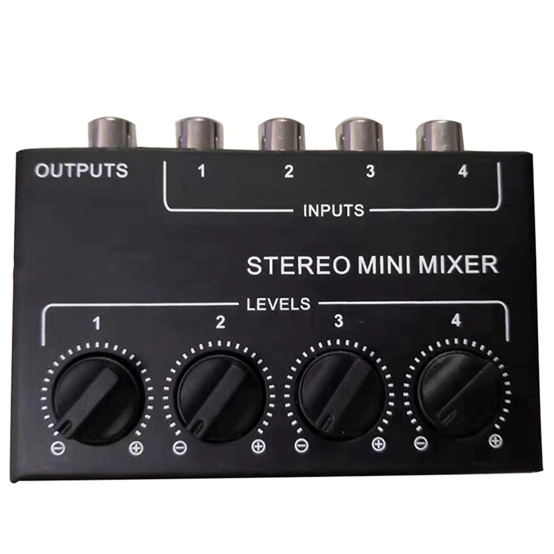

Top Deals 3X Cx400 Mini Stereo RCA 4-Channel Passive Mixer Small Mixer Mixer Stereo Dispenser For Live And Studio