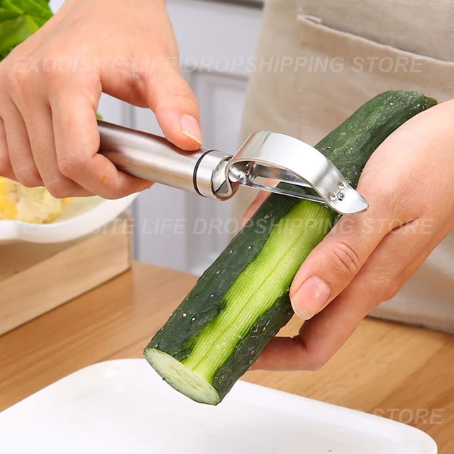 Stainless Steel Multi-purpose Melon Shaver Fruit Shaver Peeler Peeler  Shaver Flat Shaver Household Kitchen Gadget