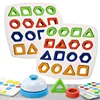 Children Matching Puzzle Toys Colors Geometric Shape Jigsaw Board Games Early Educational Interaction Toys for Kids Battle Games 1