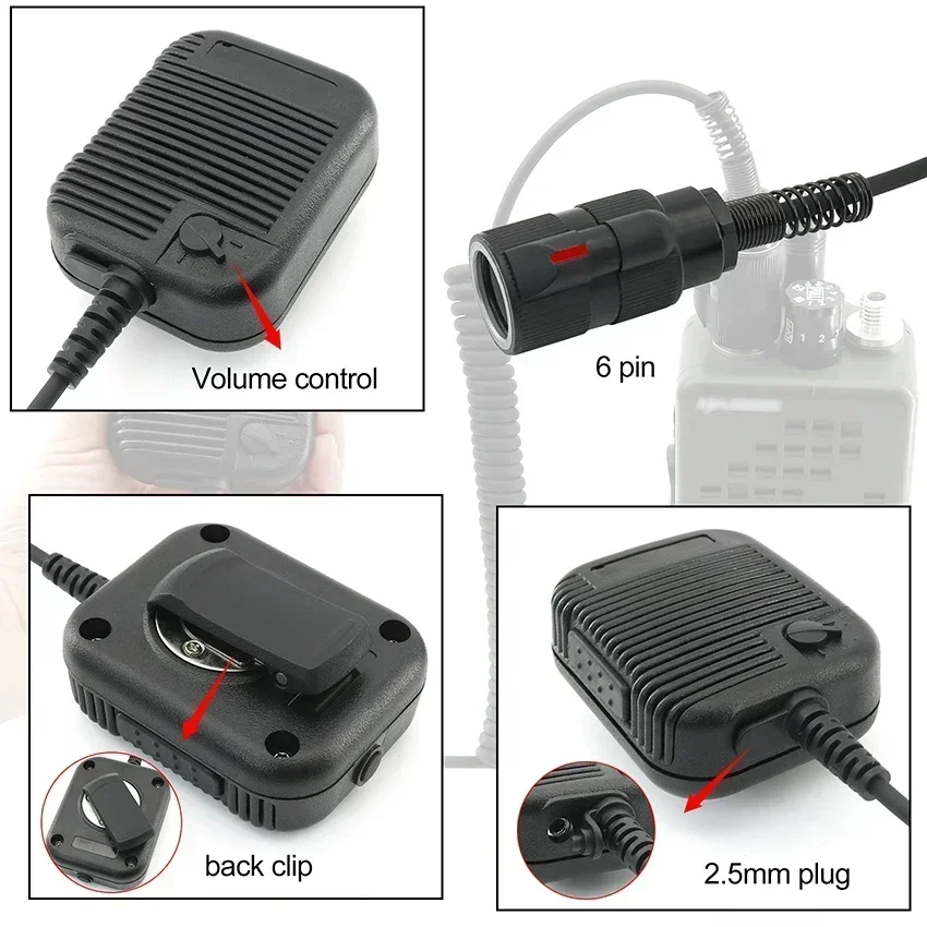 Tactical PTT Military Adapter 6 Pin Handheld Speaker Microphone for AN/PRC 148 152 163 Walkie Talkie ,PRC-152 Dummy Model
