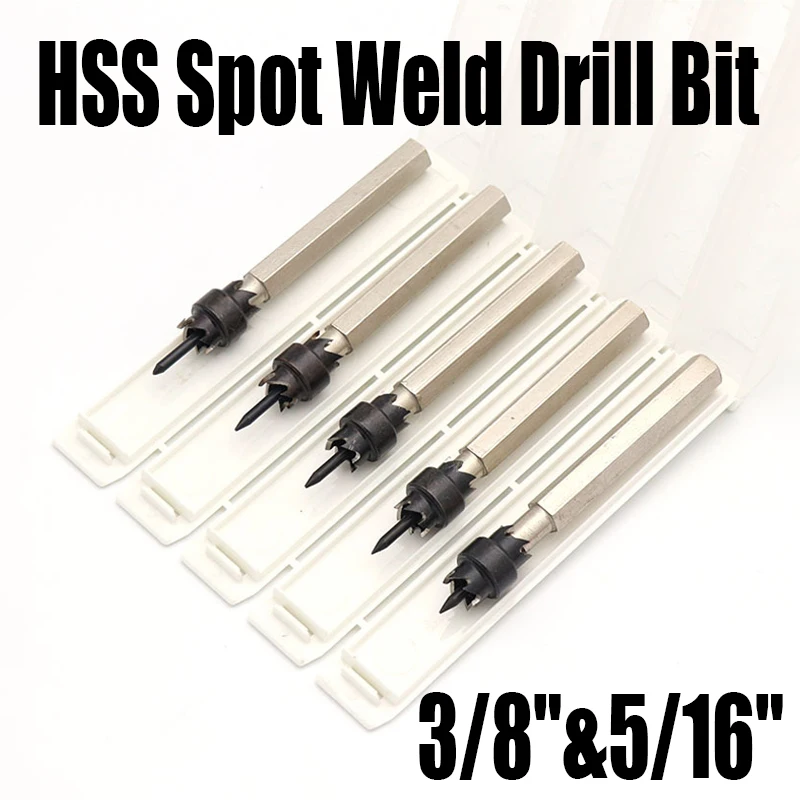 

1PCS HSS Spot Weld Drill Bit Rotary Spot Weld Cutter Remover Sheet Metal Hole Cutter Separator Solder Joint Positioning Tool