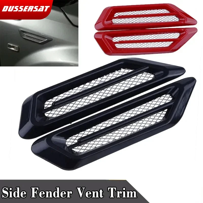 

Car Exterior Air Intake Flow Side Fender Vent Wing Cover Trim Tuning Car Styling Shark Gill ABS 3D Decoration Sticker