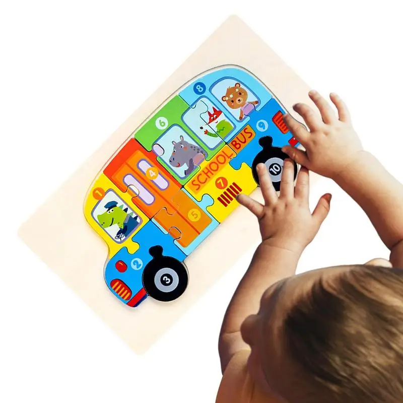 

Car Puzzle Toddler Wooden Enlightenment Jigsaw Puzzle 3D Wooden Peg Puzzle Puzzles Toddler Toys To Develop Fine Motor Skills