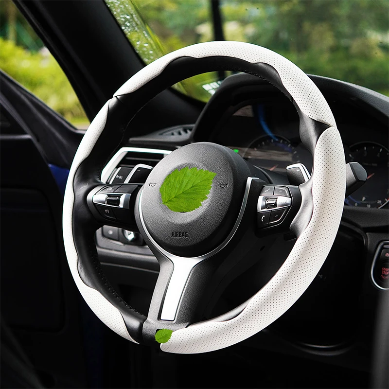 

Наппа кожаный чехол на руль, протектор для сегментного руля, универсальный протектор для автомобильного колеса 99%