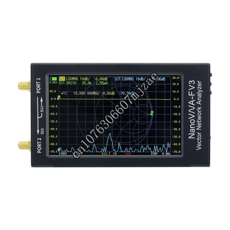 

NanoVNA-F V3 1MHz-6GHz Portable VNA Vector Network Analyzer for MF/HF/VHF/UHF/SHF Antenna
