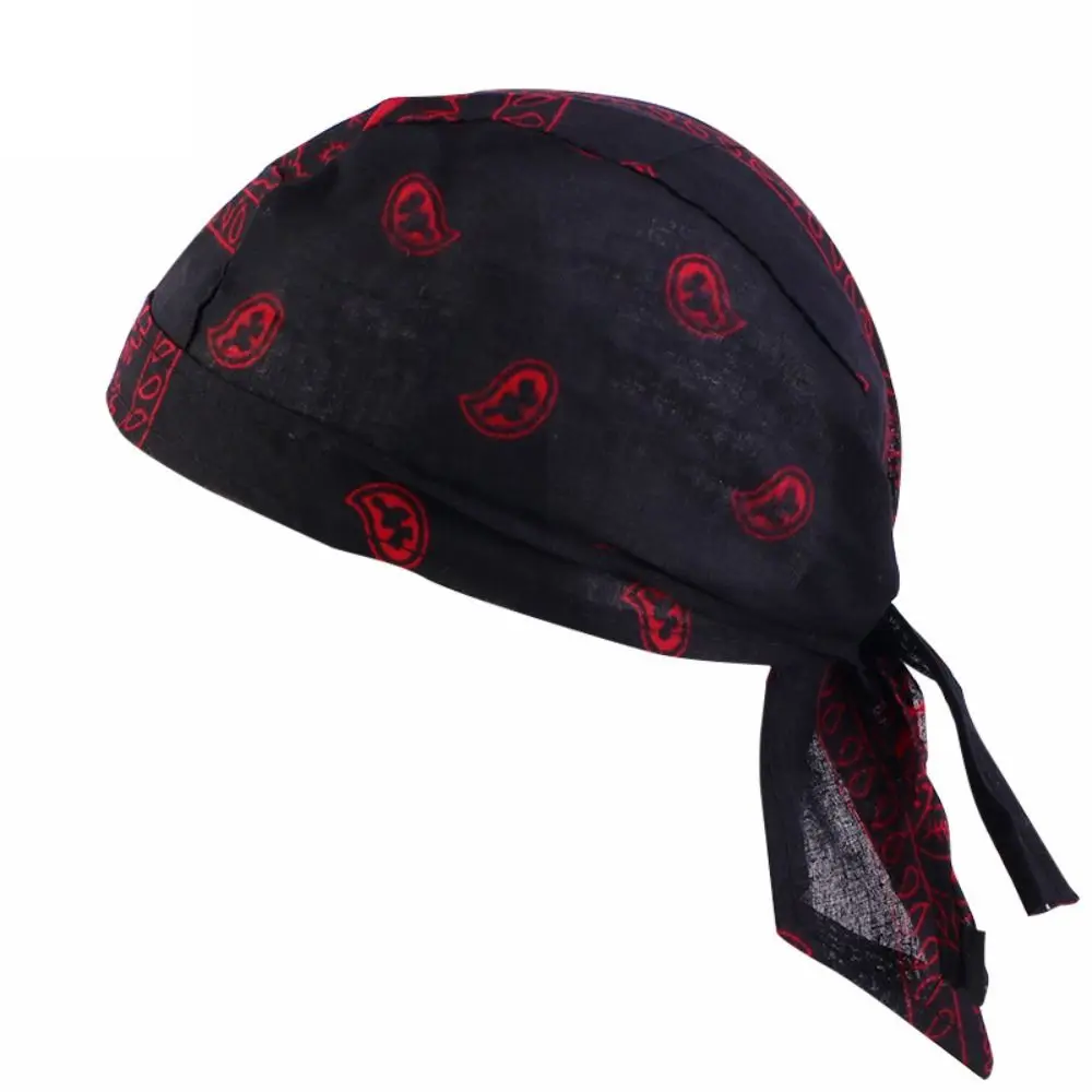 Männer Frauen schnell trocknen Baumwolle Piraten hut Outdoor Sport Bandana Kopftuch Krebs Chemo Cap – Detail 9