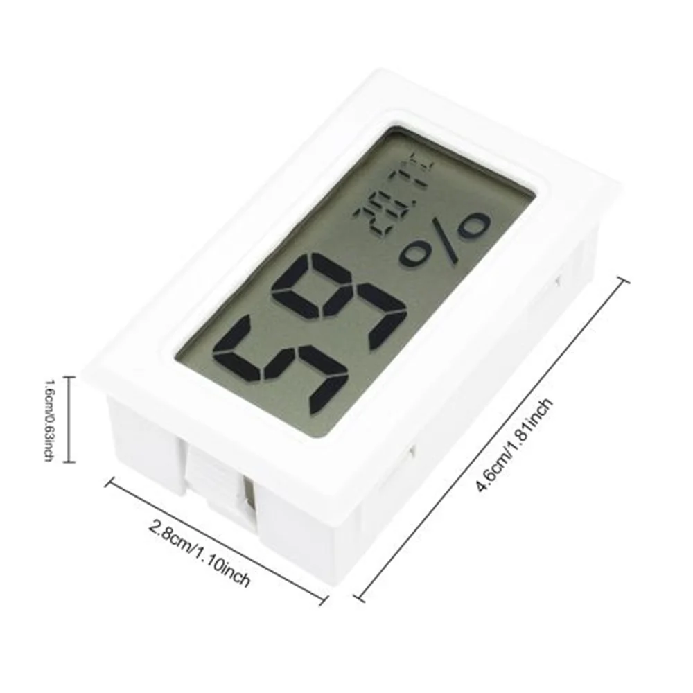 Mini Termómetro Digital Interior Higrómetro Sala ℃ / ℉ Temperatura Humedad  Monitor Medidor Eccomum Medidor de temperatura y humedad