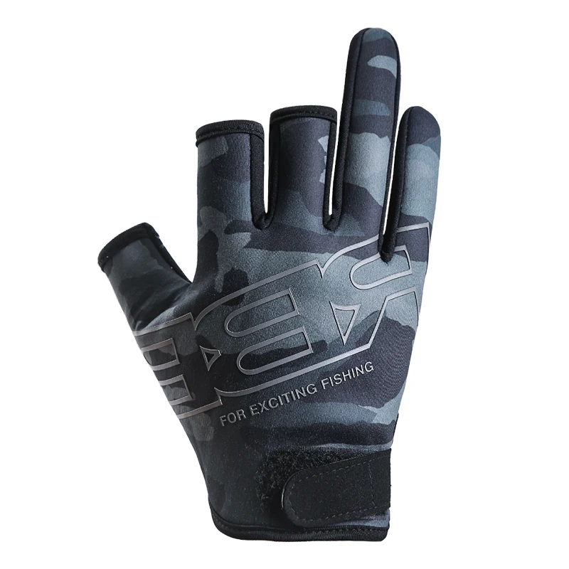 Fishing Gloves Cycling Gloves Fishing Gloves for Men Anti Cut Waterproof Non-Slip Three-finger Water Density Gloves Lure Outdoor Cycling