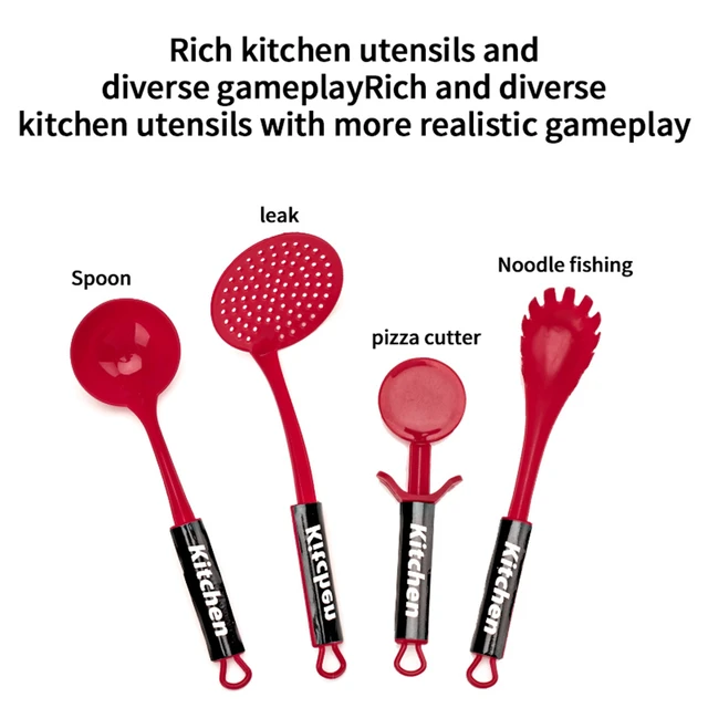 Children's simulated high fidelity cooking toys, home and school use chefs to pretend toy sets suitable for role-playing kitchen 3