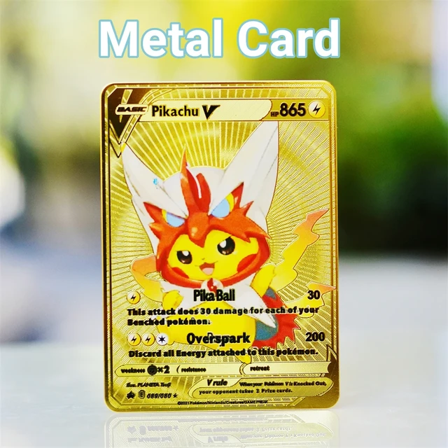 DIY Silvery Pokemon cards 55Pcs/Box English version Pikachu Charizard Vmax  Vstar Shiny Card Birthday gift for children - AliExpress