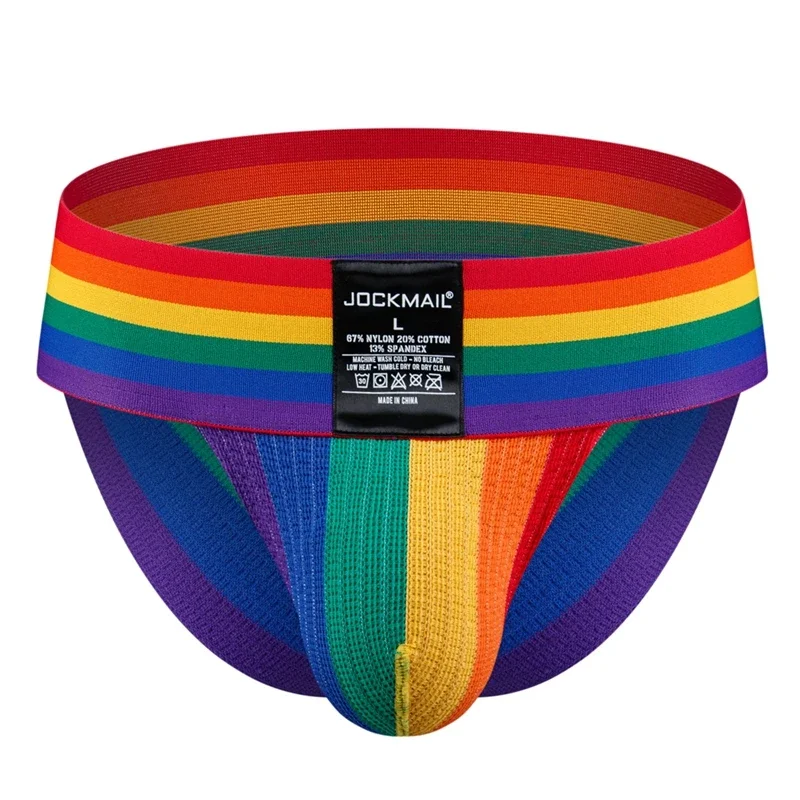 

JOCKMAIL Sexy Men Underwear Bikini Briefs Cuecas Masculinas Tanga Hombre Underpants Gay Panties Calzoncillos Slip Wide Waistband