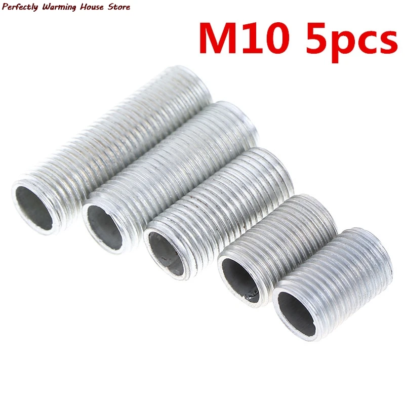 M10 5Pcs Holle Schroefdraad Buis Schroef Lamp Cap Buitendiameter 10Mm Draad Afstand: 1Mm