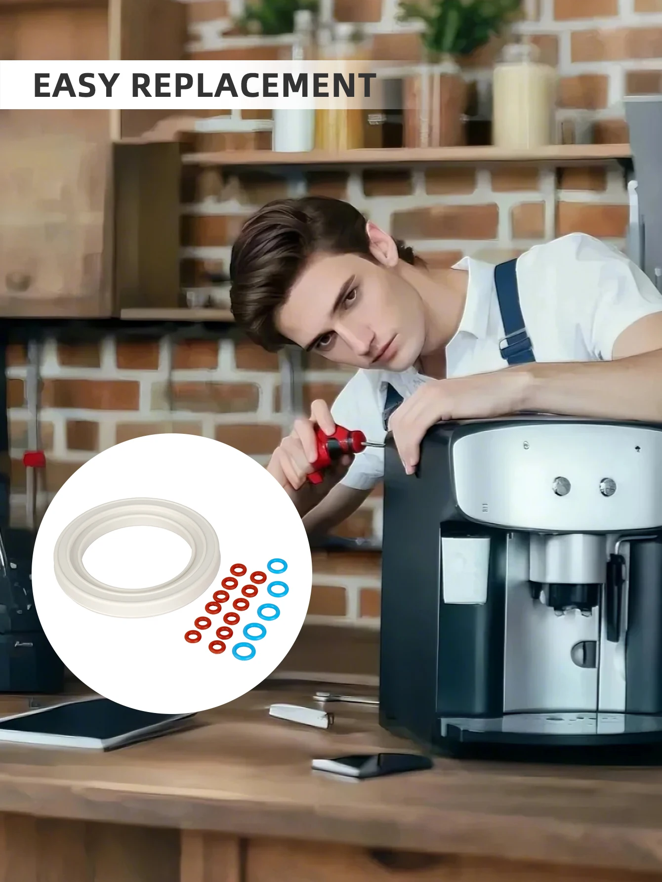 O-Ring Set Compatible With Breville Dual Boiler Coffee Machines 900 920 980 990 Silicone Seals For Hose Thermal And Steam Probes