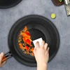Mocka Meislabang Iron Pot Second-generation Household Round Bottom Wooden Handle Frying Pan, Anti Scald, Easy To Wash, Electric 4