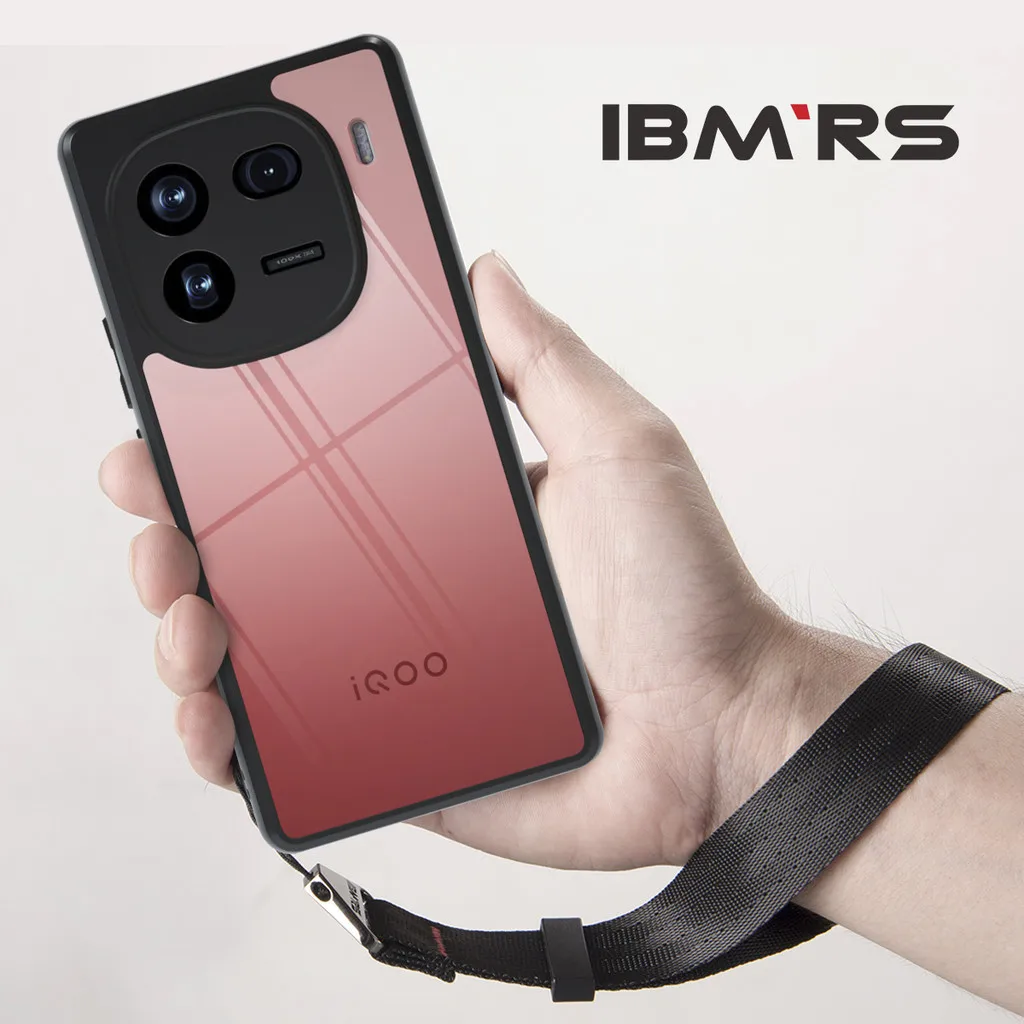 

IBMRS for vivo iqoo 12 pro shock proof case,Clear Hard Hard Back Shockproof Protective Cover(Comes with wrist strap)