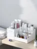 1pc Multi-Grid Makeup Storage Box, Modern Plastic Desktop Makeup Organizer For Home, Gift For Valentine's Day 4
