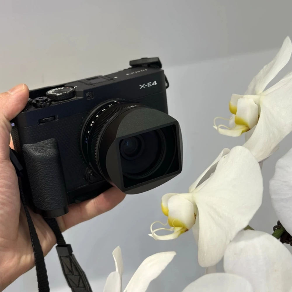 For Fujifilm XF23mmF2.8 /XF27mmF2.8 II Camera Lens Hood XE5 Metal