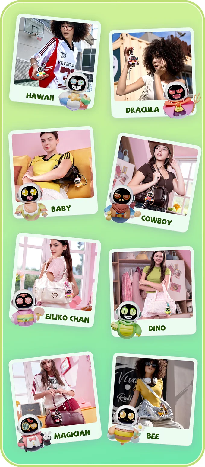 에일리코 스마트 로봇 휴대용 감정 상호작용 동반 로봇 미니 에일릭 AI 챗봇 롱 배터리 수명 어린이/커플 선물