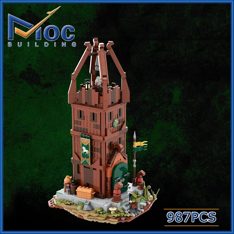 

Ring Movie Serie UCS Rohan Watchtower Middle-Earth Building Block Assembly Bricks Toy Architecture Collection For Kid MOC-137941