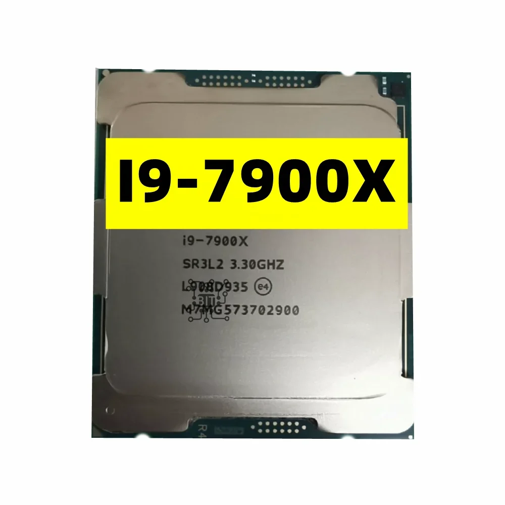 Core I9 7900X Cpu 14 Nm 10 Core 20 Thread 3.3Ghz 13.75Mb Tdp 140W Processore Lga2066 Per Scheda Madre Desktop X299 I9-7900X