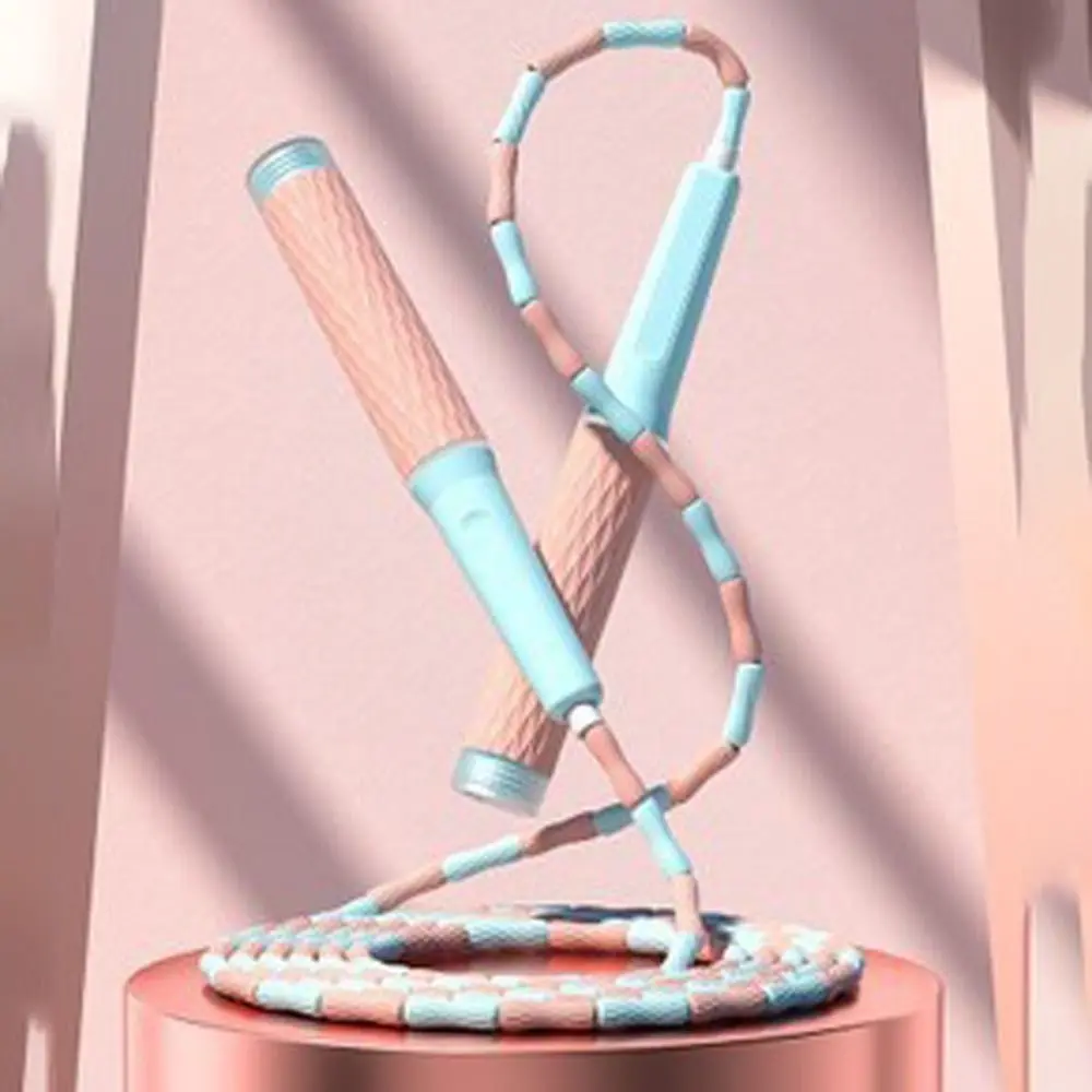 Flexibility Skipping Rope Not Entangled Adjustable Soft Beaded Segmented Fitness Jump Rope Unisex Environment Protection jump rope