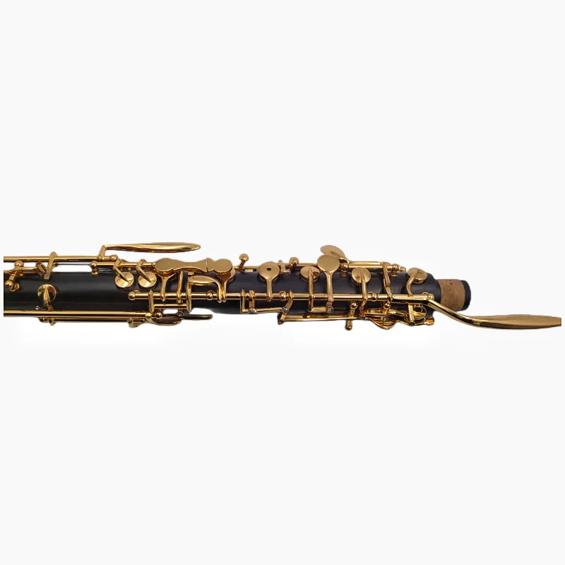 Professional Ebony Wood English Horn Alto Oboe F Key Gold Plated Keys With Reed Gloves Case Kits