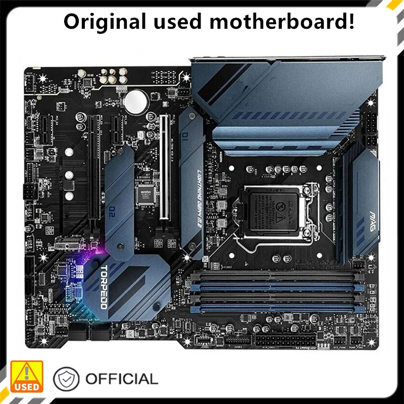 Per Mag Z590 Siluro Originale Usato Desktop Intel Z590 128Gb Ddr4 Scheda Madre Lga 1200 I7/I5/I3 Usb3.0 Sata3