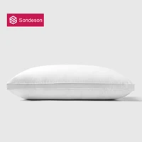 Sondeson Luxury 100% Goose Down Pillow Down-proof King Queen 100% Cotton Bedding 3D Style Rectangle Winter Bedding Pillows 1Pcs 1