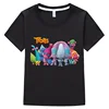Summer Fantasia Balloon Trolls Clothes Girls T-shirt Children Tee Boys 100%Cotton Short Sleeve Tops y2k kids clothes Cotton 1