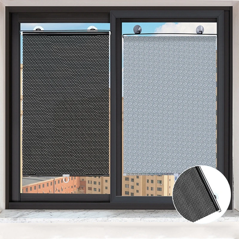 Retractable Sunshade Roller Blind for Car Room Blackout Thermal Insulation