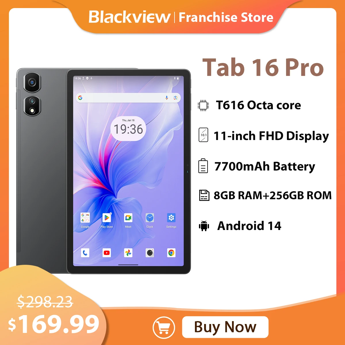 blackview Tab16 pro Android 14タブレット