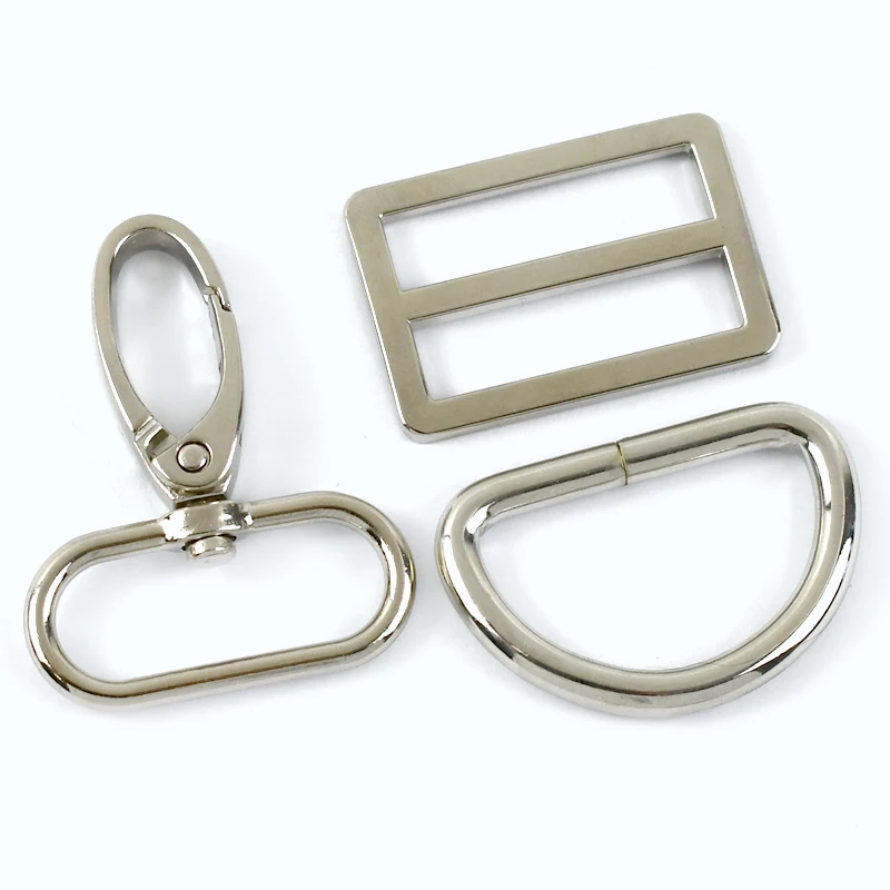 100 Fibbie Metallo Per DIY - Anelli A D E Fibbie Scorrevoli, Argento, Per Borse E Zaini - Foto 10