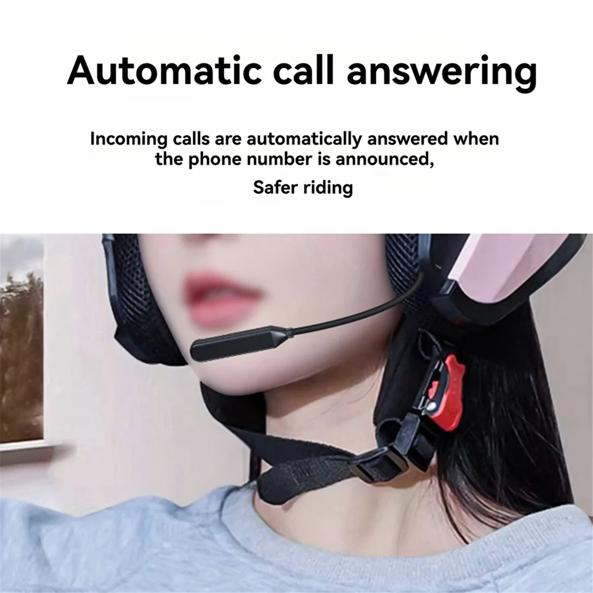 A04R-Y1 Motorcycle Helmet Headset Bluetooth 5.3 Wireless Stereo Interphone Built-in Helmet Wireless Headset