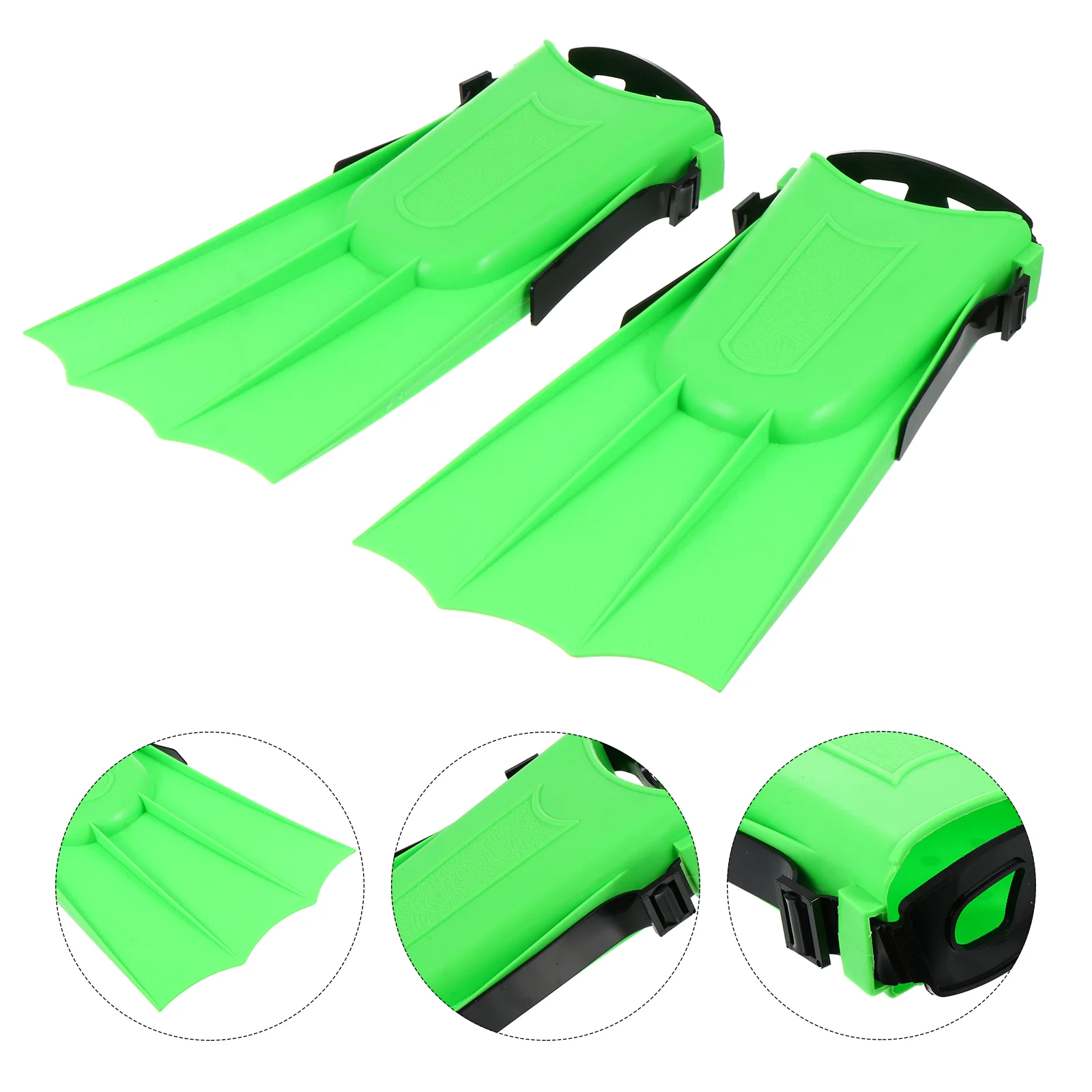 

Swim Fins Durable Training Comfortable Unisex Flippers Rubber Swimming Supplies Short