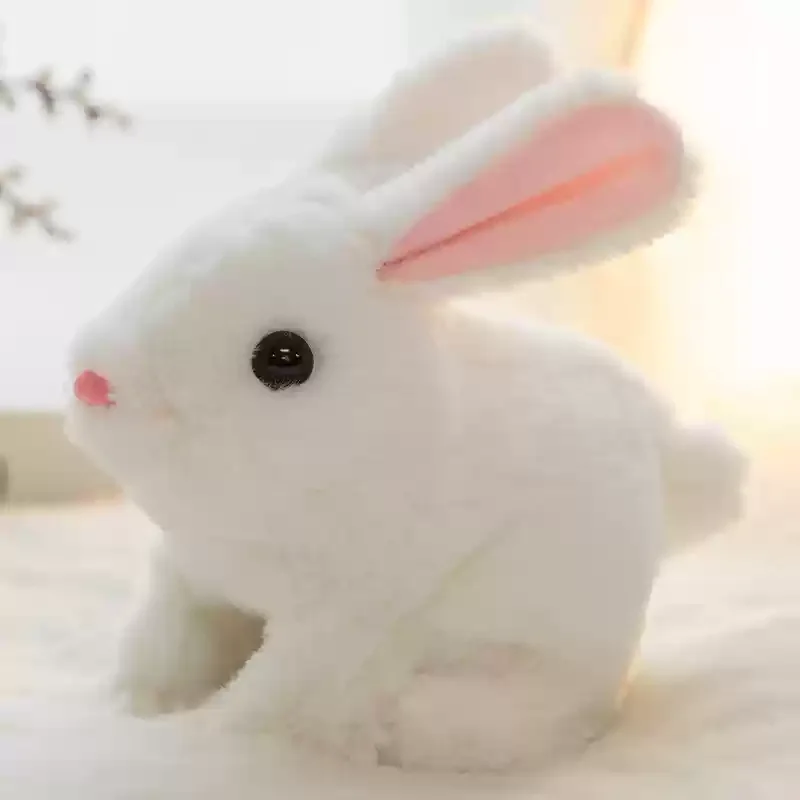 Children Electronic Toys Walking Will Call Electric Plush Simulation Puppy Teddy White Rabbit Bear Baby Girl Boy Birthday Gift 4