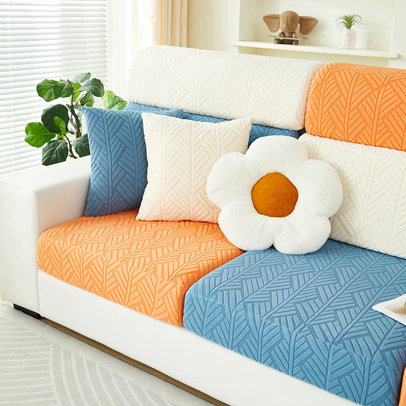 1pc Jacquard Sofa Slipcover Nonslip Stretch Sofa Cover Couch Cover for Bedroom Office Living Room Furniture Protector Home Decor 5