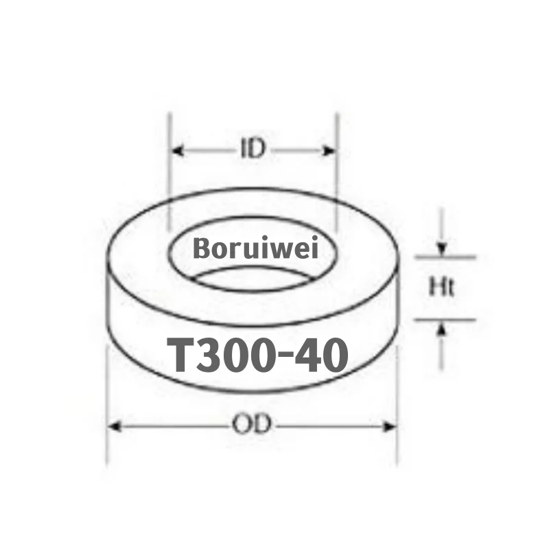 T200-52 Boruiwei Brand RF iron magnet core high frequency RF magnetic cores