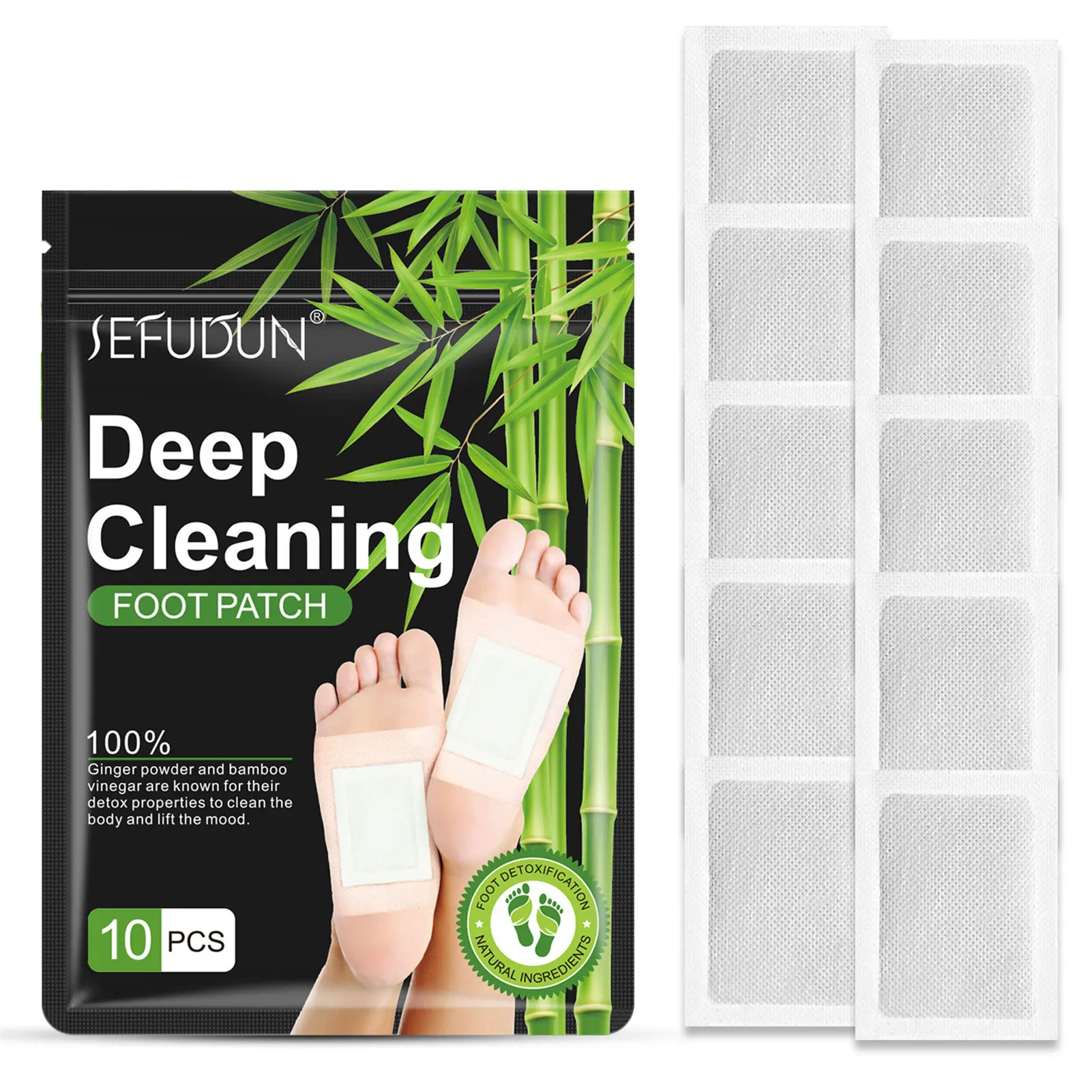 10PCS Detox Foot Patches Detox Deep Cleaning Foot Pads Patch Detox Pieds Detoxification Treat
