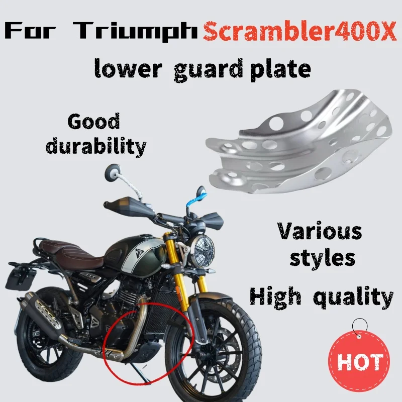 Triumph Scrambler400/400X 수정된 엔진 보호 플레이트 레트로 하부 ..