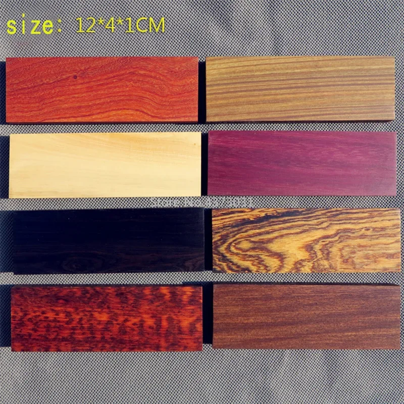 1piece DIY knife handle material Various kinds of wood for handicraft materials 120x40x10mm 2