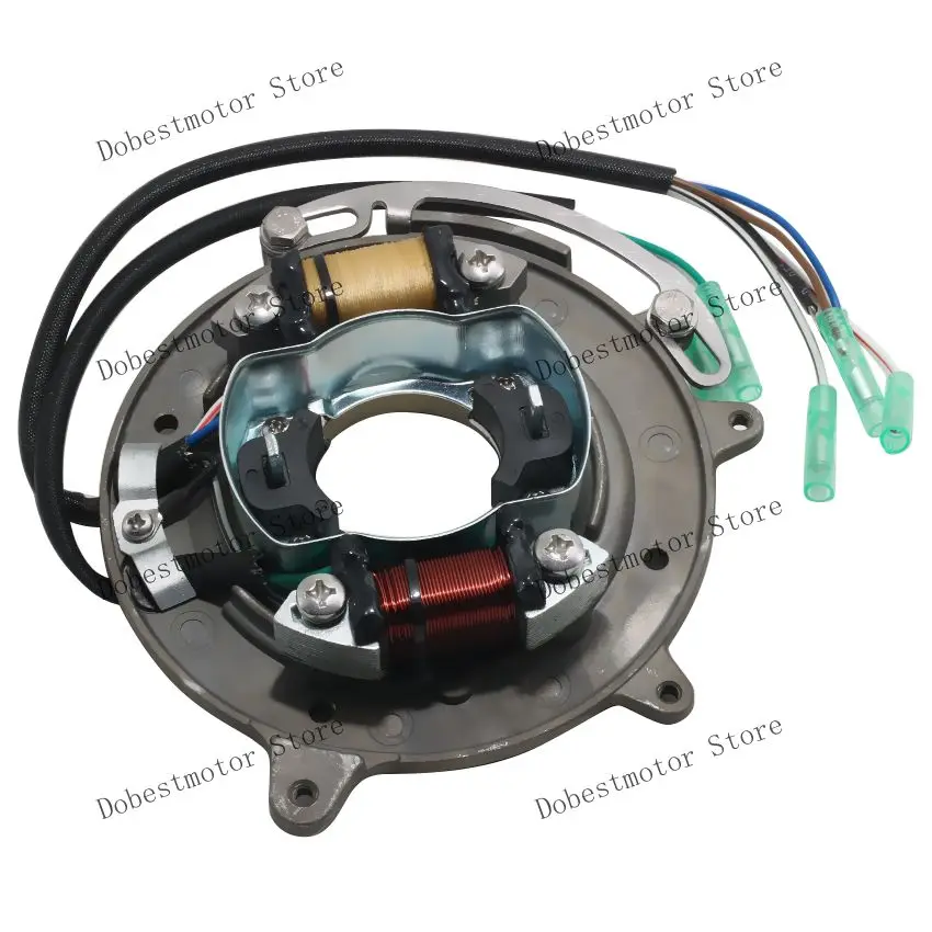 Bobina Statore Di Accensione Fuoribordo Per Yamaha 25Hp 25B E25B Ek25 30Hp 30H E30H Muslimhs Con Accessori Motore Wcsmhs Moto