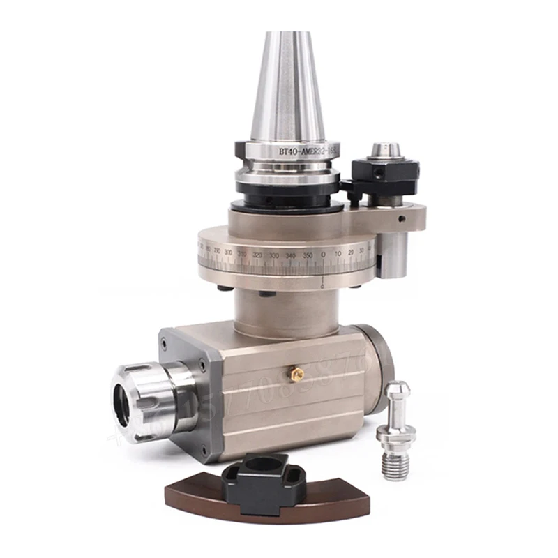 CNC machining center BT30 BT40 90 degree angle head side milling handle precision right angle milling head