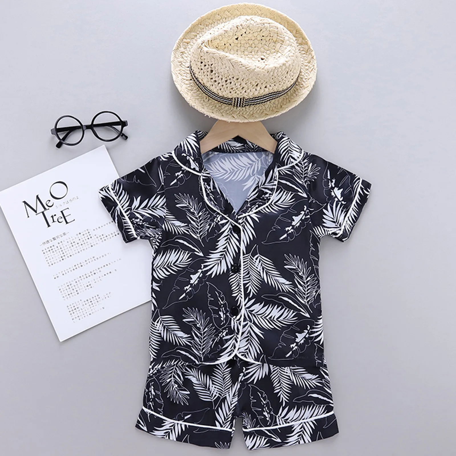 Boys Baby Shorts Clothes shirt T Girls Sleepwear Toddler Print Pajamas Set Kids Girls Outfits&Set 18 Month Boy Footed Sleepers