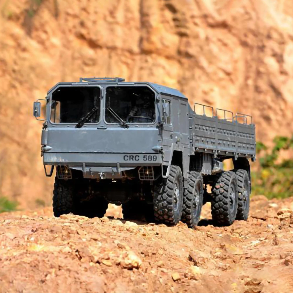 CROSSRC MC8 8X8 8WD 1/12 RC 전기 원격 제어 모델 자동차 시뮬레이션 군용 트럭 키트, 성인 어린이 장난감