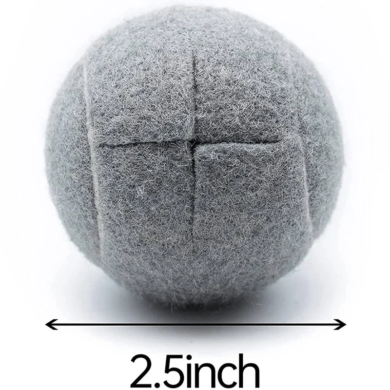 10 PCS Precut Walker Tennis Ball For Furniture Legs And Floor Protection, Heavy Duty Long Lasting Felt Pad Covering,Grey