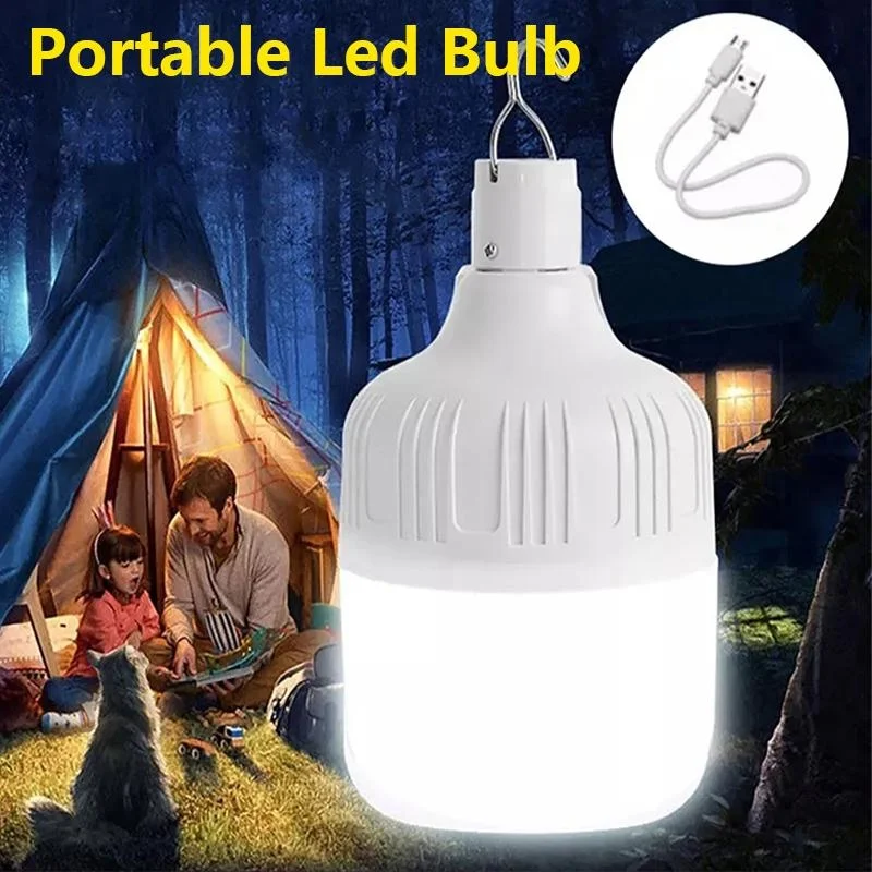 

Outdoor Camping Light 100w Usb Rechargeable Led Led Light Portable Lanterns Emergency Light Home Decor Night Light Lamp Bulb