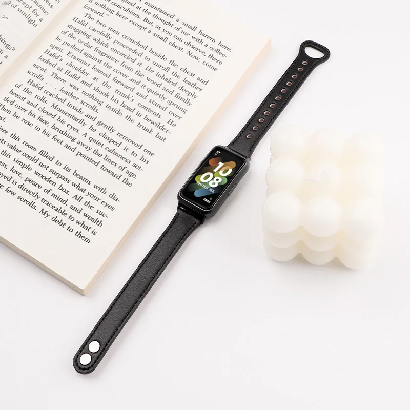 Elegant Leather Strap - Slim Women's Wristband Bracelet Smartwatch Accessory